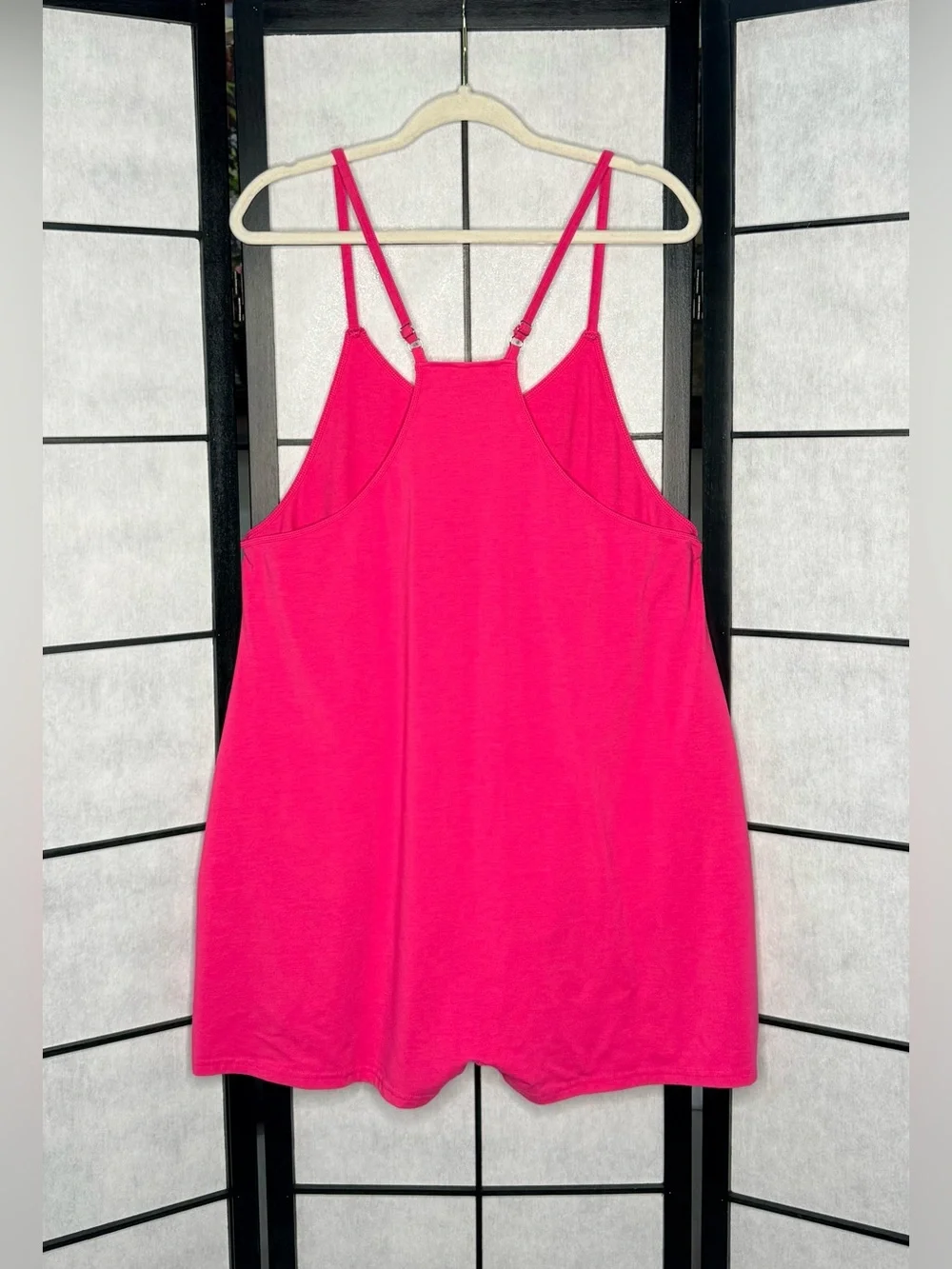 Unbranded Hot Pink Casual Pocket Romper Jumpsuit - Women's Large